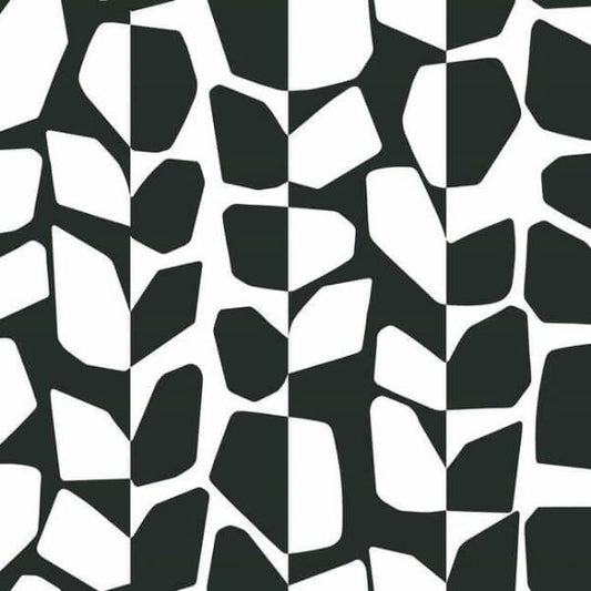 Primitive Vines Black & White Wallpaper