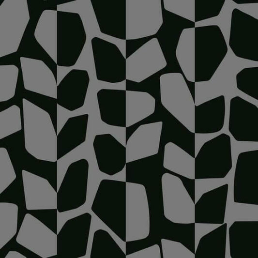 Primitive Vines Black Metallic Wallpaper