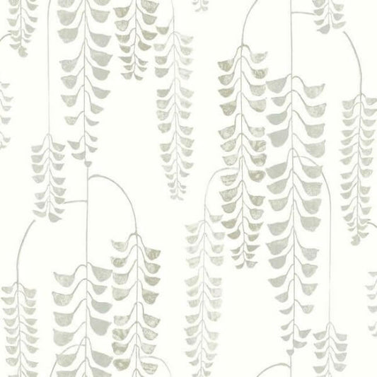 Deco Wisteria White & Cream Wallpaper