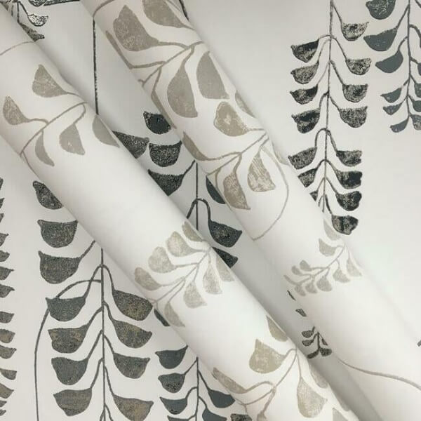 Deco Wisteria White & Cream Wallpaper