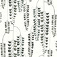 Deco Wisteria Black Metallic Wallpaper