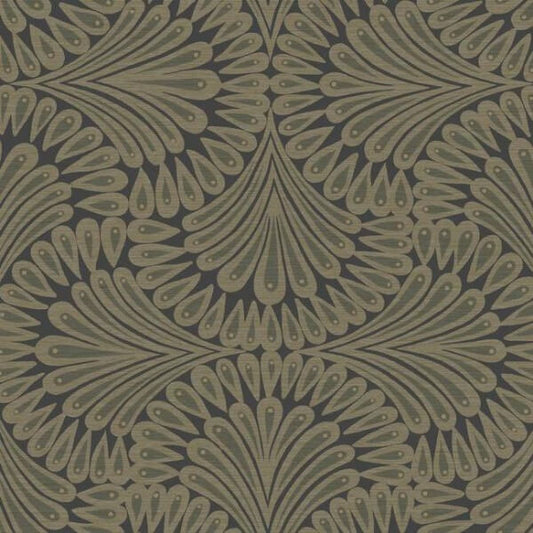 Cabaret Black Metallic Wallpaper