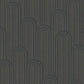 Speakeasy Black Metallic Wallpaper