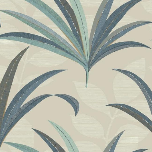 El Morocco Palm Beige Wallpaper