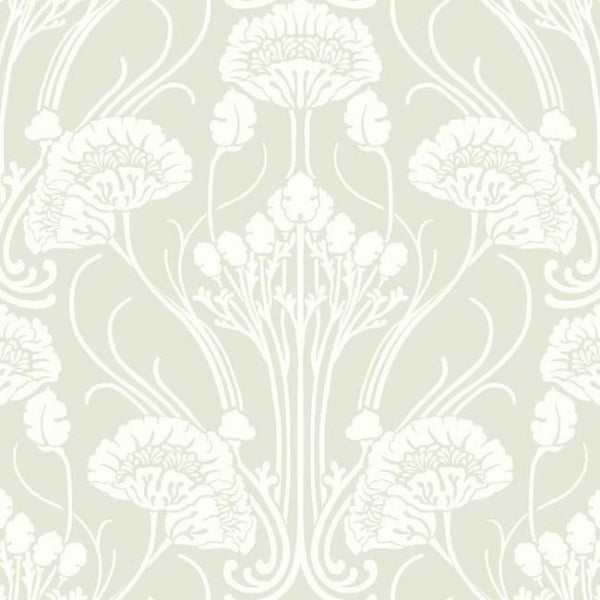 Nouveau Damask Beige Wallpaper