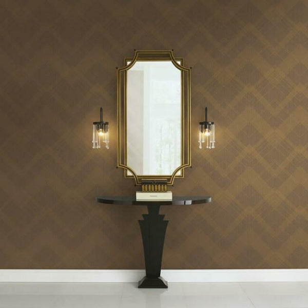 Jazz Age Brown Wallpaper