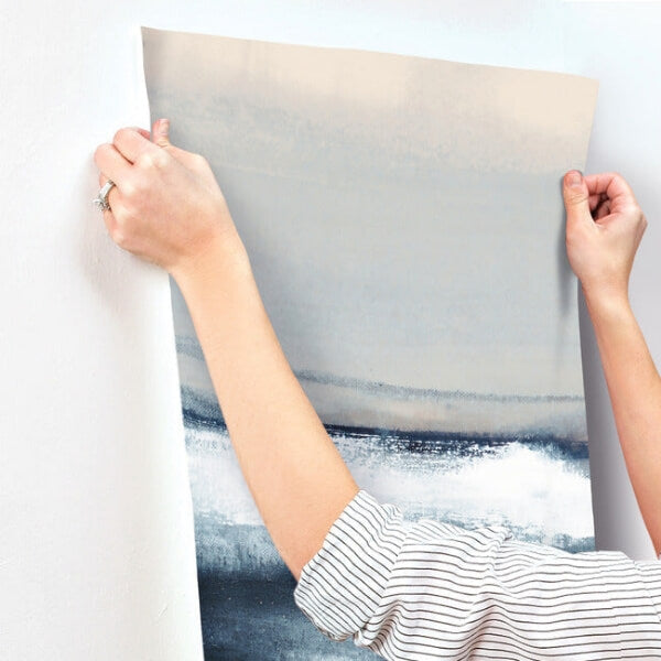 Grounded Navy Wall Mural