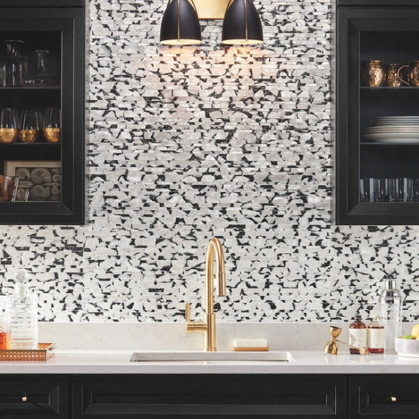 Capiz Offering Black & White Wallpaper