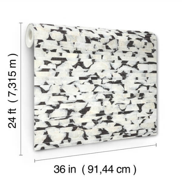 Capiz Offering Black & White Wallpaper