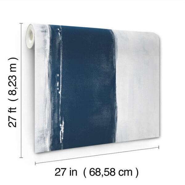 Ink Wash Navy Wallpaper