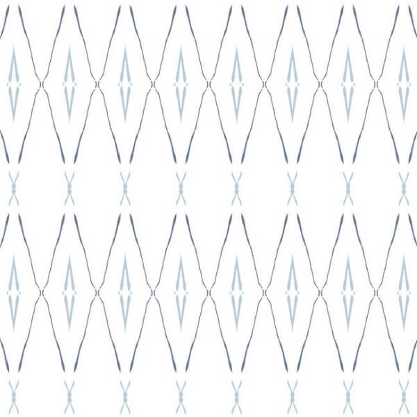 Artifact Silhouettes Indigo Wallpaper