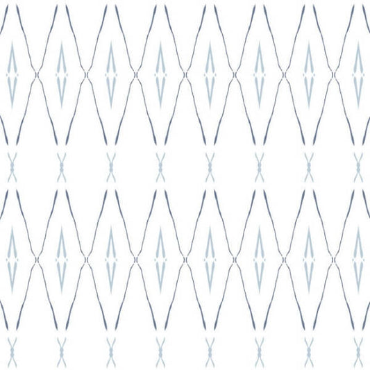 Artifact Silhouettes Indigo Wallpaper