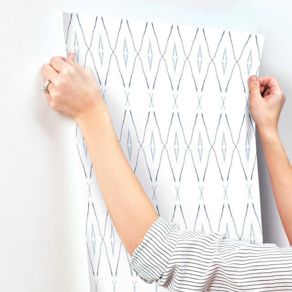 Artifact Silhouettes Indigo Wallpaper