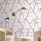 Intersect Spice Red Wallpaper