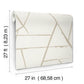 Intersect Beige Metallic Wallpaper