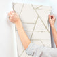 Intersect Beige Metallic Wallpaper