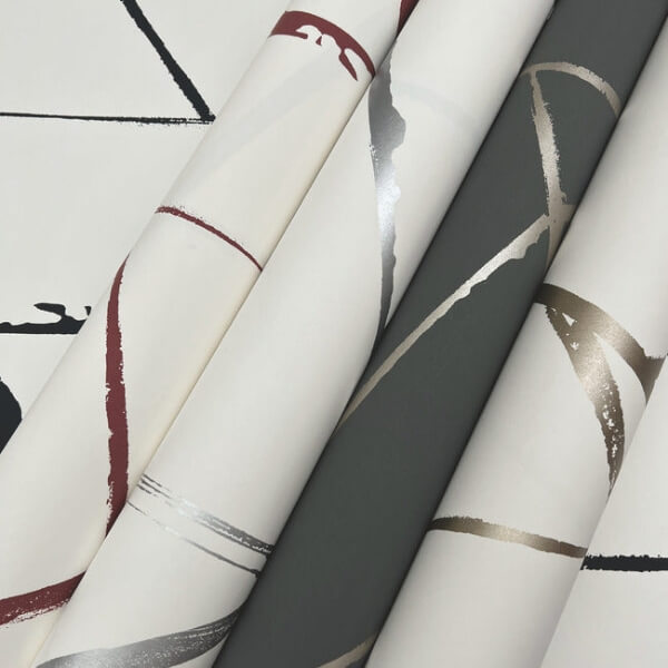 Intersect Silver Metallic Wallpaper
