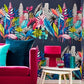 Sierra Indigo Urban Tropic Wallpaper