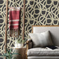 Calix Black Twisted Geo Wallpaper