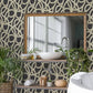 Calix Black Twisted Geo Wallpaper