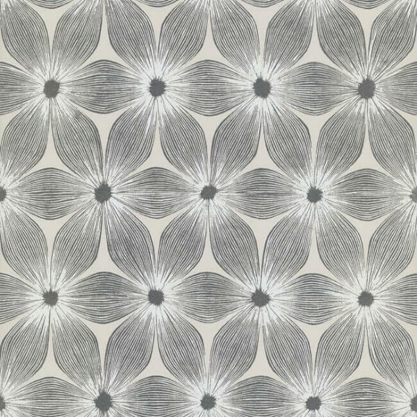 Everlasting White & Silver Wallpaper