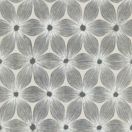 Everlasting White & Silver Wallpaper