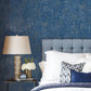 Navy and Gold Gilded Confetti Wallpaper