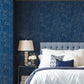 Navy and Gold Gilded Confetti Wallpaper