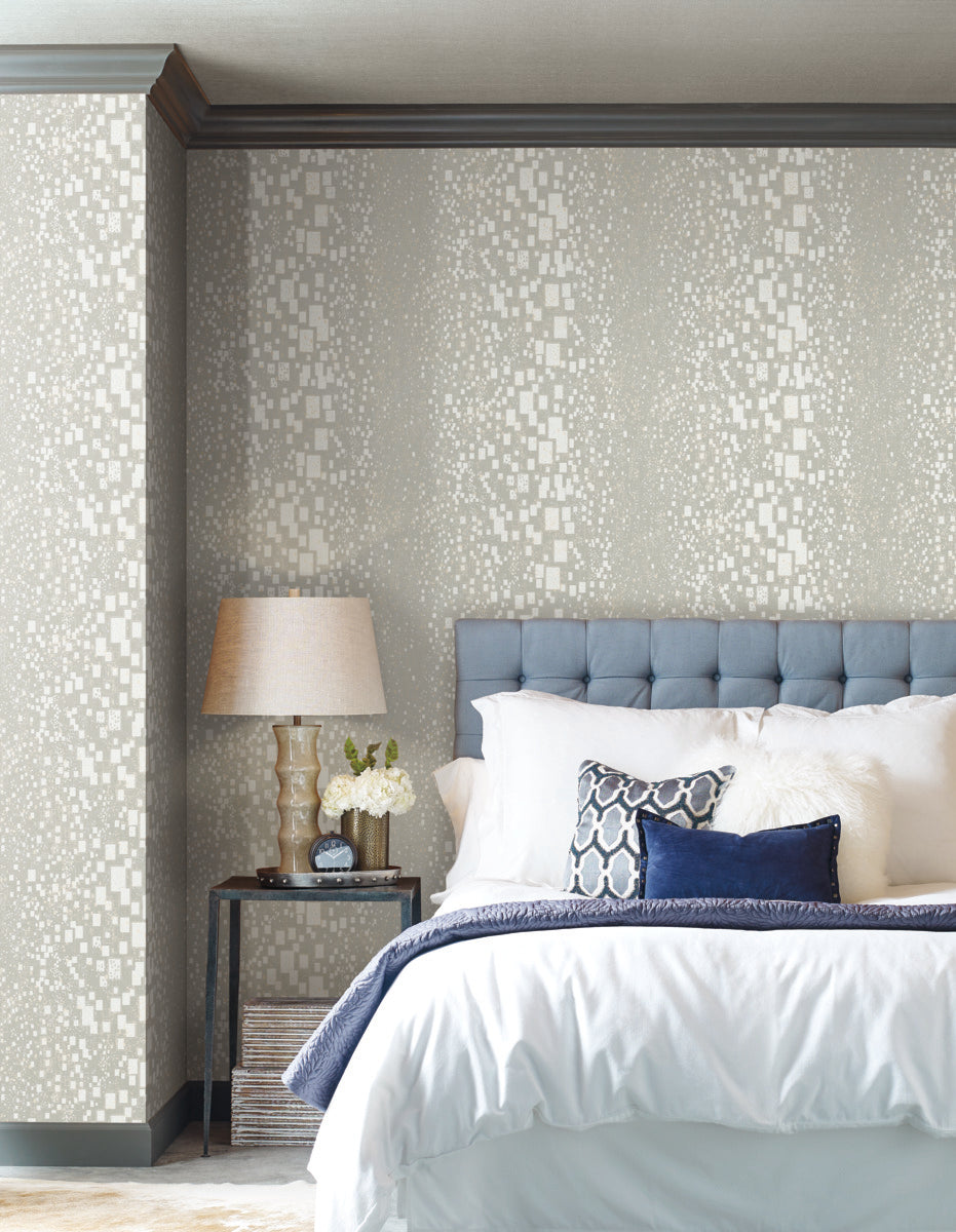 Cream Gilded Confetti Wallpaper