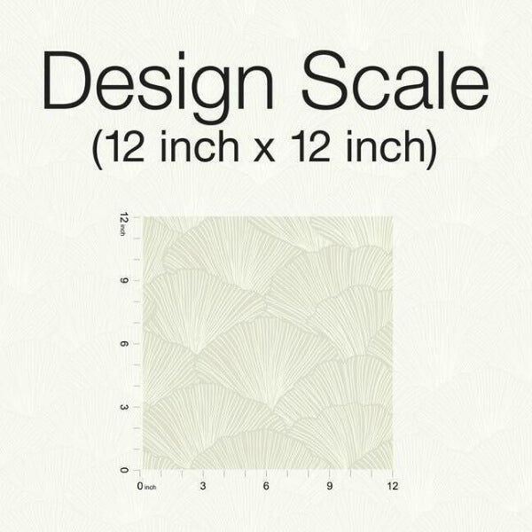 Luminous Ginkgo White & Cream Wallpaper