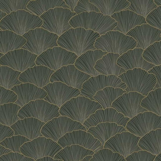 Luminous Gingko Grey Wallpaper