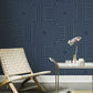 Diverging Diamonds Navy Wallpaper