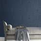 Diverging Diamonds Navy Wallpaper