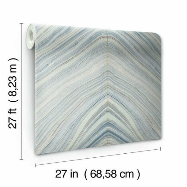 Onyx Strata Blue Wallpaper