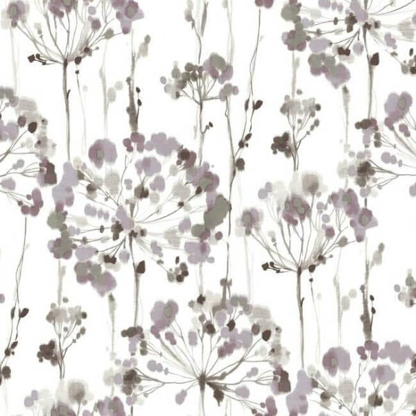 Flourish Purple Wallpaper