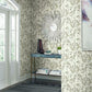 Flourish Beige Wallpaper