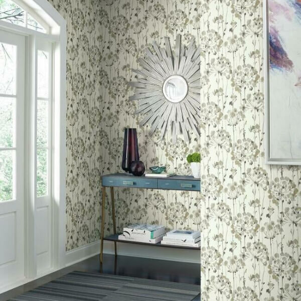 Flourish Beige Wallpaper