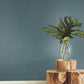 Sisal Twill Grasscloth Teal Wallpaper