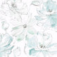 Floral Dreams Blue & Green Wallpaper