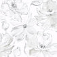 Floral Dreams Grey Wallpaper