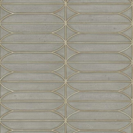 Warm Grey Pavilion Wallpaper