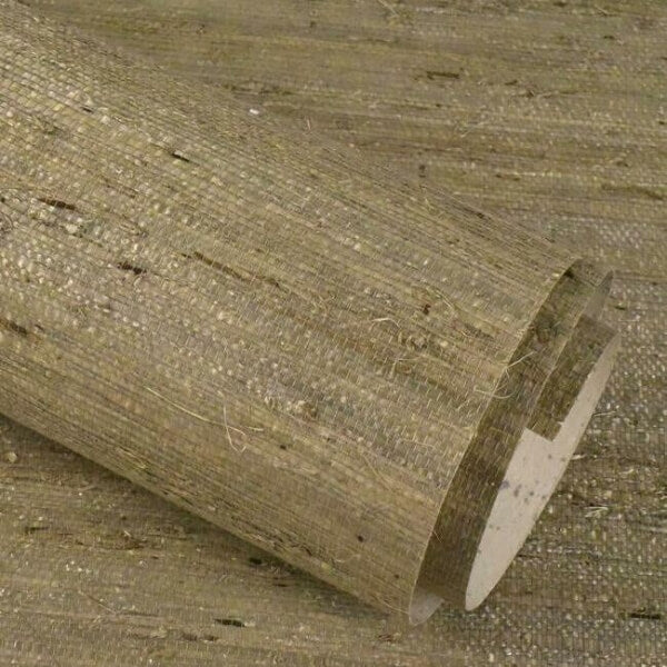 Grasscloth Blue Wallpaper