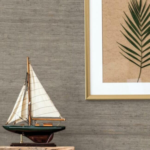Arrowroot Brown Wallpaper