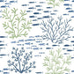 Marine Garden Green & Blue Wallpaper