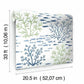 Marine Garden Green & Blue Wallpaper
