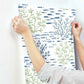 Marine Garden Green & Blue Wallpaper