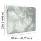 King Palm Silhouette Grey Wallpaper