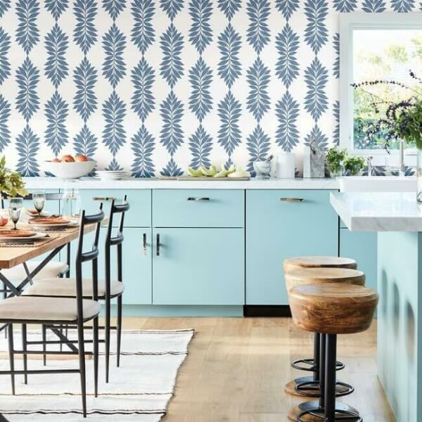 Broadsands Botanica Blue Wallpaper