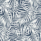 Oahu Fronds Navy & White Wallpaper