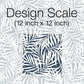 Oahu Fronds Navy & White Wallpaper